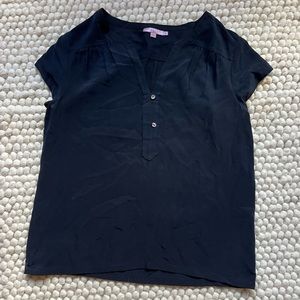 calypso dark blue blouse